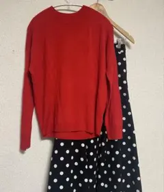 アズールバイマウジー　赤ニット　L