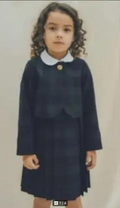 グリーンレーベルリラクシング　卒園式　入学式　チェック　ワンピース　フォーマル