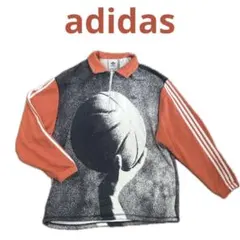 adidas バスケットボール　スウェット　トレーナー　ハーフジップ　トップス
