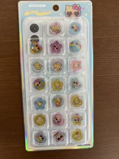サンリオ　おはじきシール　キティ　日焼けキティ