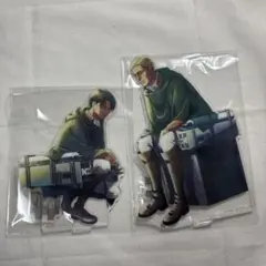 進撃の巨人　一番くじ　リヴァイ　エルヴィン　ビッグアクリルスタンド