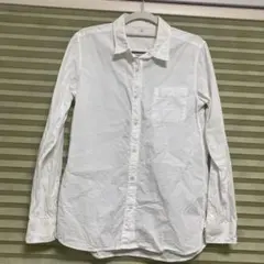 ホワイト長袖シャツ Lサイズ 綿100% 無印良品