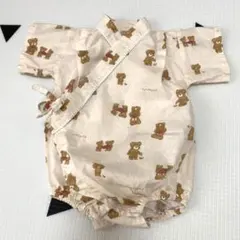 【美品】フタフタ　くまさん甚平