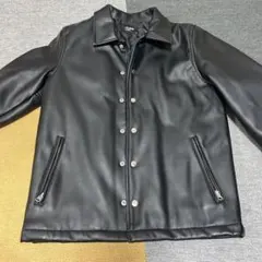 FIELDMAN by EDWIN ブラックレザージャケット S