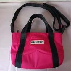HUNTER ハンター　軽量2way ミニトートバッグ　ショルダーバッグ