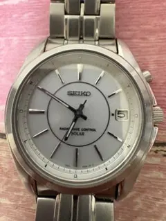 SEIKO 電波ソーラー デイト メンズ 腕時計 7b42-0ak0 稼働のサムネイル