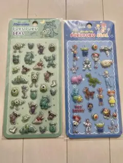 新品 Disney トイストーリー モンスターズインク ぷくぷくシール