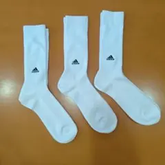 adidas ホワイトソックス 24〜26cm 3足セット
