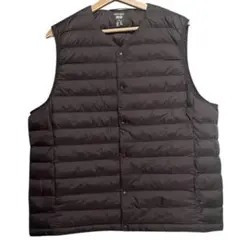 【試着のみ】ユニクロUNIQLO パフテックコンパクトベスト　黒　ブラック　XL