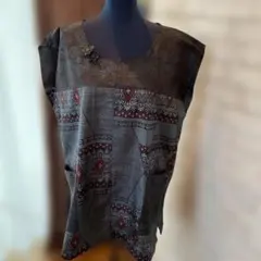 大島紬チュニック(サービス品)