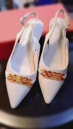 ORIENTAL TRAFFIC ホワイトパンプス