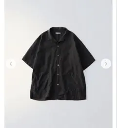 美品 コンフェクト CONFECT リネン半袖 カバーシャツ 4 黒のサムネイル
