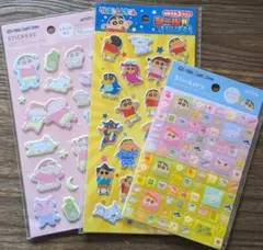【新品·未開封】Seria クレヨンしんちゃん シール 3枚セット