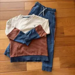 カラーブロック トレーナー＆パンツセットのサムネイル