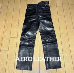 90s ロンドン購入 牛革 レザーパンツ W32 本革 極美品 カムデンタウン