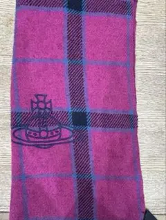 Vivienne Westwood ピンク チェック マフラー
