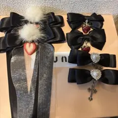 sorcier*m リボン ヘアクリップ 他