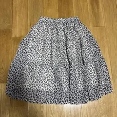 ヒョウ柄ティアードスカート