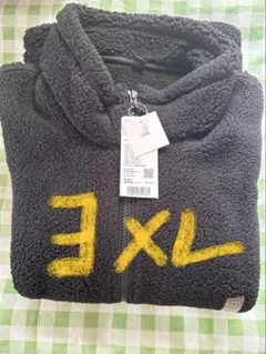 UNIQLO　ユニクロ　ボアフリースジャケット　3XL　黒　ブラック　BLACK