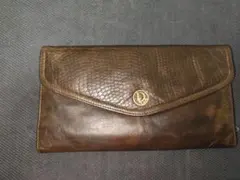 Christian Dior 長財布 ブラウン レザーのサムネイル