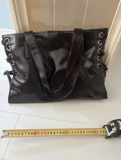 ダークブラウン トートバッグ