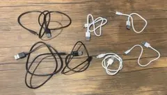 CタイプーUSBケーブル 7本セット 黒白