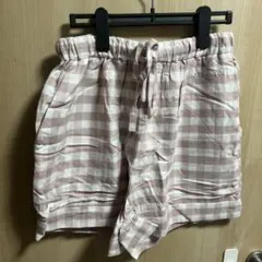 gelato pique ピンク チェック柄 パジャマ ズボン