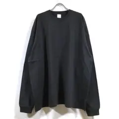 新品 5.6オンス ビッグシルエット 長袖 Tシャツ 無地 メンズ スミ M