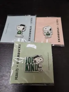 スタバ　スヌーピー　ピンバッジ 3個セット