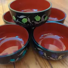 桂由美 チューリップ柄 漆器 椀 3点セット - メルカリ
