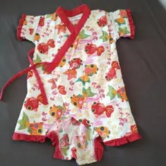 ベビー服 ロンパース 甚平 女の子