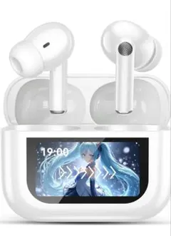 ワイヤレスイヤホン LCDタッチスクリーン Hi-Fi ANC搭載 マイク付き
