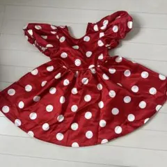 シーイン　ミニーちゃん　コスプレ　ハロウィン　水玉 ワンピース ドレス　ドット柄