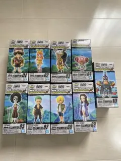 ワンピース STAMPEDE フィギュア 9体セット ワーコレ　麦わらの一味