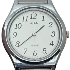 稼働品 セイコー ALBA クォーツ 腕時計 シルバーカラー ヴィンテージのサムネイル
