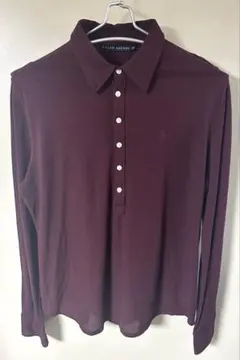 RALPH LAUREN 6ボタン 90-08年代 薄手 カノコ 長袖ポロシャツ
