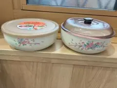 新品未使用⭐︎陶器製保存容器 2個セット 電子レンジ対応のサムネイル
