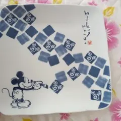 三郷陶器 Disney ミッキーマウス 角皿 和柄 5枚セット ディズニー