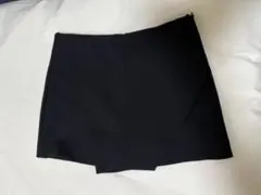 zara アシンメトリースコート　ブラック　M