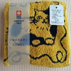今治タオル ハンカチ 猫柄 イエローのサムネイル