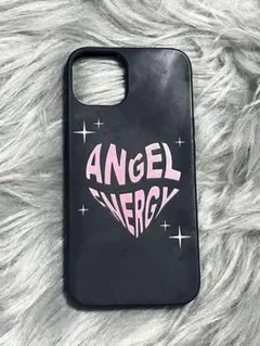 iPhoneケース　スマホケース　カバー　黒　ピンク　ハート　ギャル　韓国　13