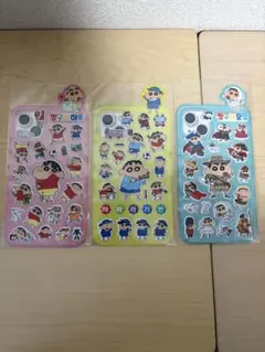 ☆韓国 クレヨンしんちゃん ぷっくりシール 3枚セット☆