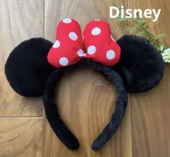 Disney カチューシャ　ミニーちゃん　リボン　ディズニー　ドット