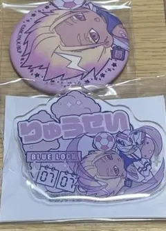 ブルーロック　ぱすてるぽっぷ　士道　お名前ネームバッジ　缶バッジ