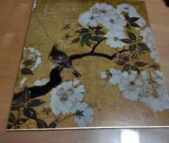 桜下雉子図　(二条城 黒書院 二之間　東側襖絵)　狩野尚信　色紙　色紙絵　狩野のサムネイル