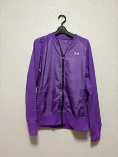 色違い UNDER ARMOUR ジップアップ ジャケット 紫 レディース XL