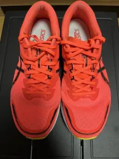 ASICS オレンジ ランニングシューズ ハイパースピード