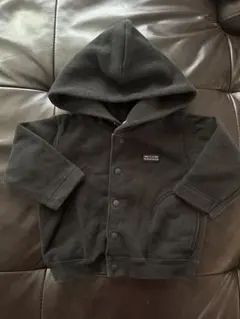 コムサ　黒 フリース フード付き ベビー用ジャケット