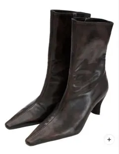 POINTED TOE GRUNGE LIKE BOOTS ブラウン Sサイズのサムネイル
