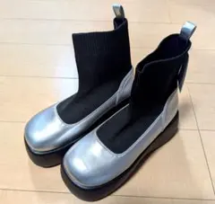 アベイル CHIPCLIP シルバーニットブーツ 新品未使用
